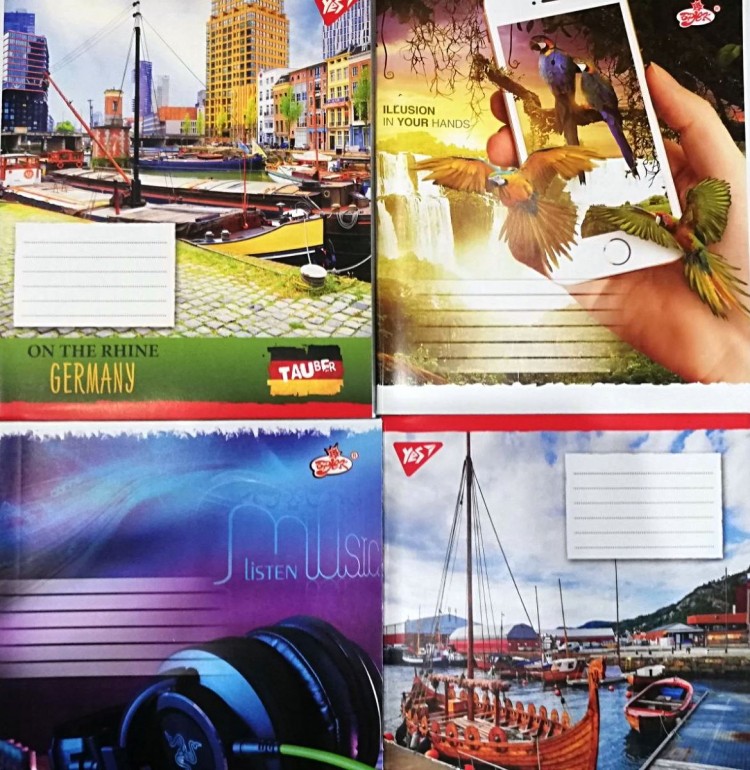 Тетрадь 60 листов клетка Бриск