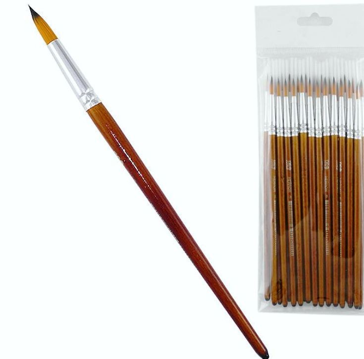 Кисть круглая нейлон №0 "Neo Line" 2200-BNR