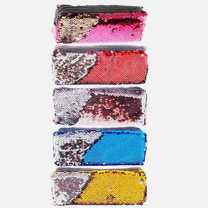 Пенал-косметичка с паетками  20 х 8 х 5 см.