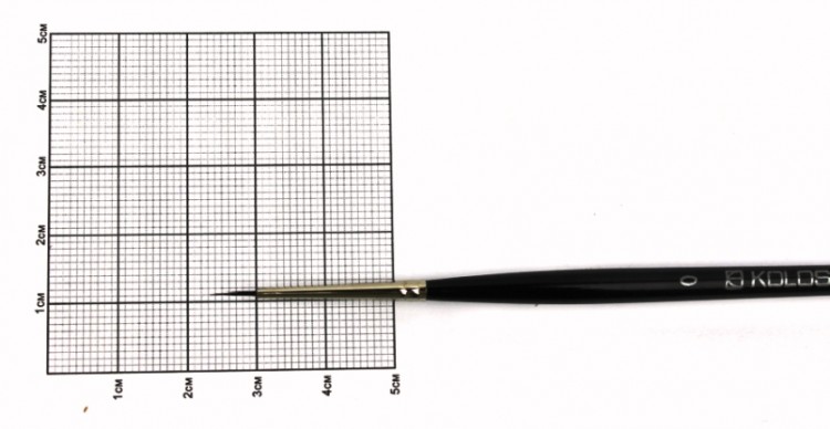 Кисть белка круглая №0 KOLOS Classic 3049R