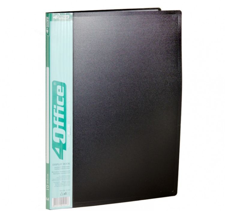 Папка с 10 файлами А4 ( дисплей книга) 4Office 4-222 