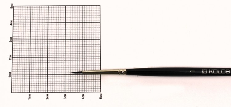 Кисть белка круглая №1 KOLOS Classic 3049R