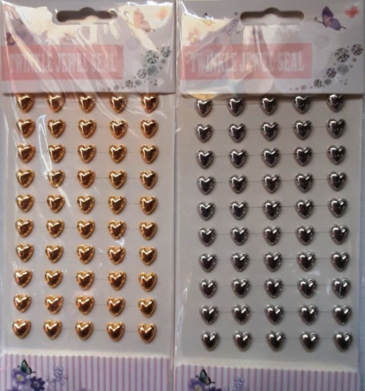 ​Наклейки сердца 22/10 см объемные​​ 3D