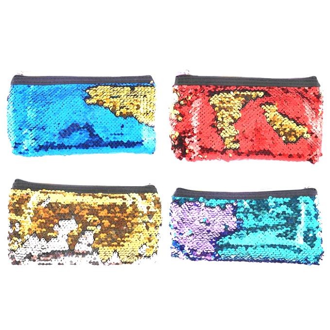 Пенал-косметичка с пайетками  20 х 11 см.