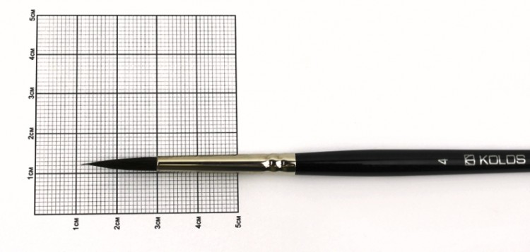 Кисть белка круглая №4 KOLOS Classic 3049R