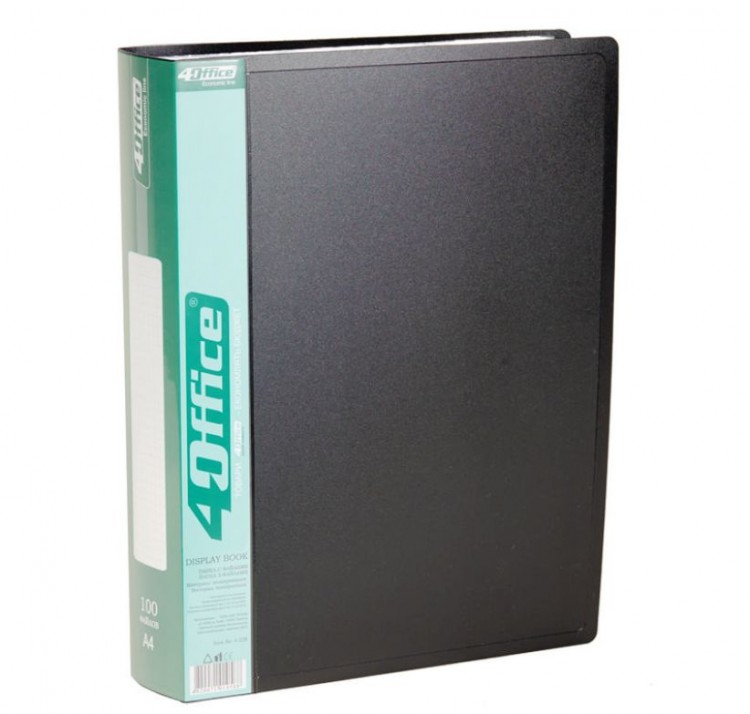 Папка со 100 файлами А4 ( дисплей книга) 4Office 4-228