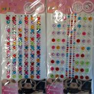 Наклейки акриловые камушки-стразы 22/10 см объемные​​ 3D - Наклейки акриловые камушки-стразы 22/10 см объемные​​ 3D интернет магазин loutchik.com