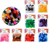 Помпоны для декора d2см 45шт