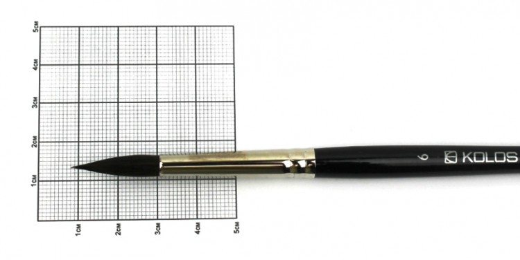 Кисть белка круглая №6 KOLOS Classic 3049R