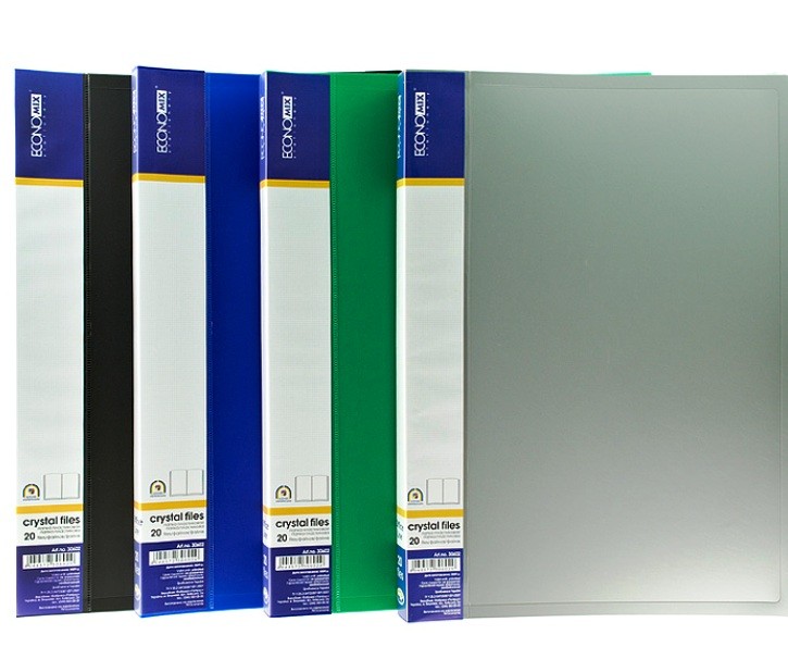 Папка со 20 файлов А4 ( дисплей книга) ECONOMIX