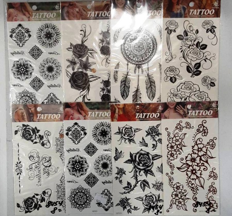 Наклейки ТАТУ 21/10см