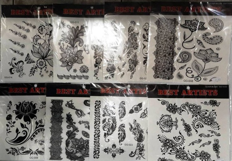 Наклейки ТАТУ 20/20см