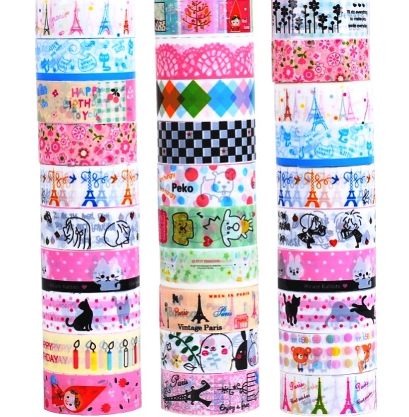 Скотч декоративный с цветным рисунком (цена за 1 шт)