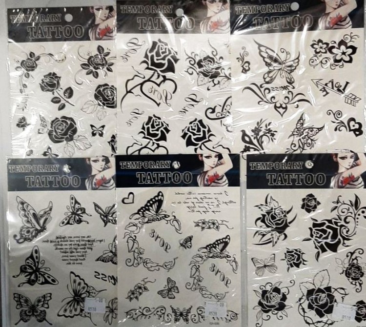 Наклейки ТАТУ 20/20см