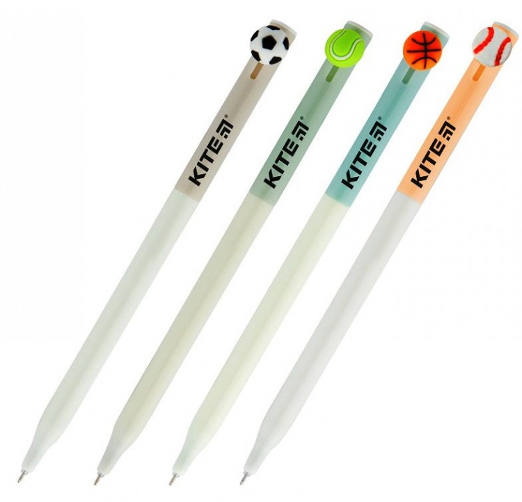 Ручка шариковая автомат синяя Balls K19-028 0,5 мм