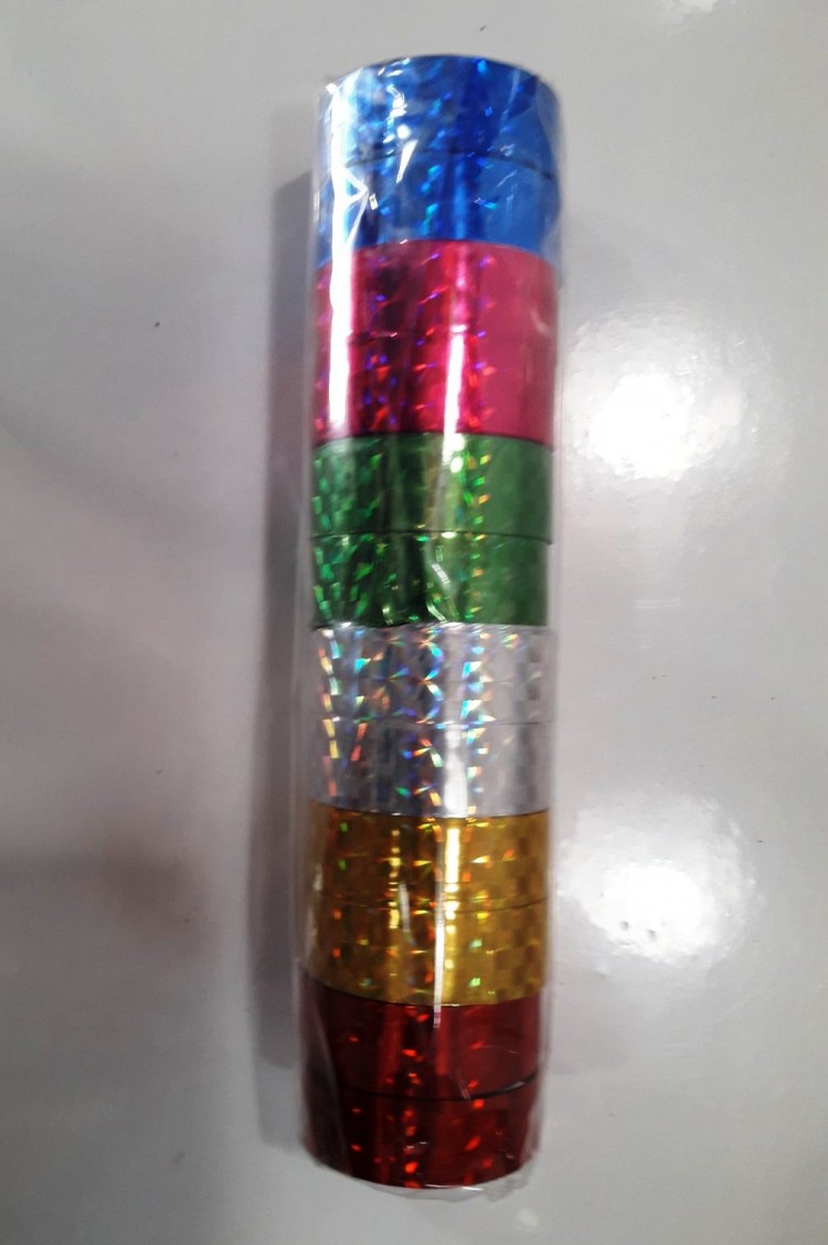 Скотч декоративный металлизированный (цена за 1шт)