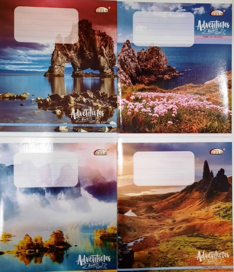 Тетрадь 12 листов линия Бриск