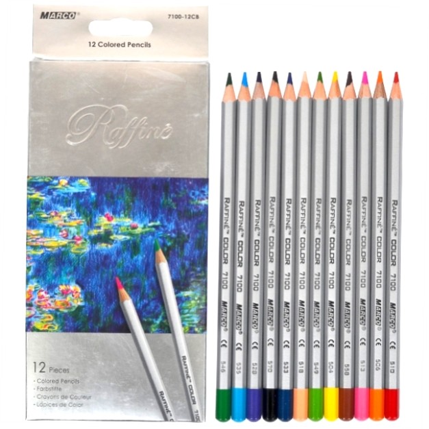 Карандаши цветные  Marco  «Raffine» 7100-12CB 12 цветов