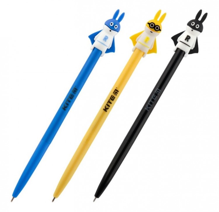 Ручка шариковая автомат синяя Pets Rabbit K19-030-04 0,5 мм