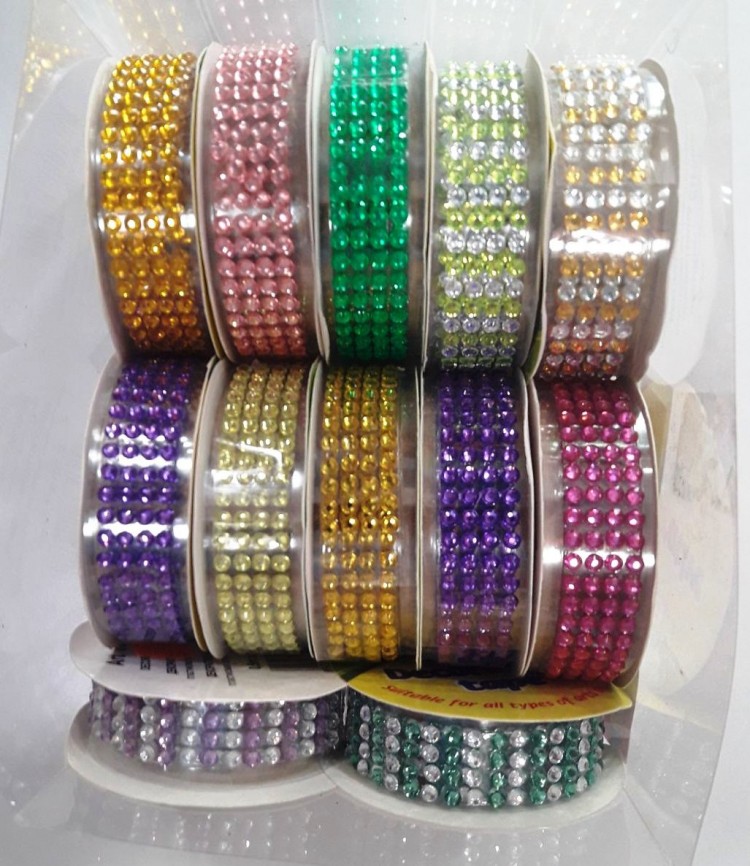 Скотч декоративный с камнями (цена за 1шт)