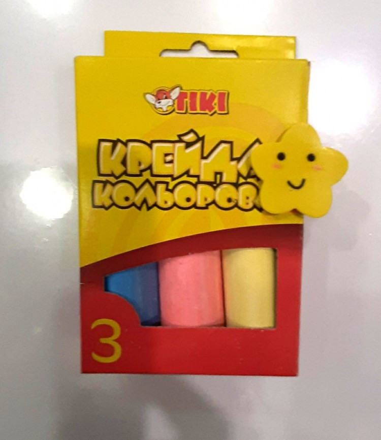 Мел 3 цвета Джамбо ТИКИ