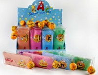 Пенал на 1 молнию со сквишем Гамбургер​