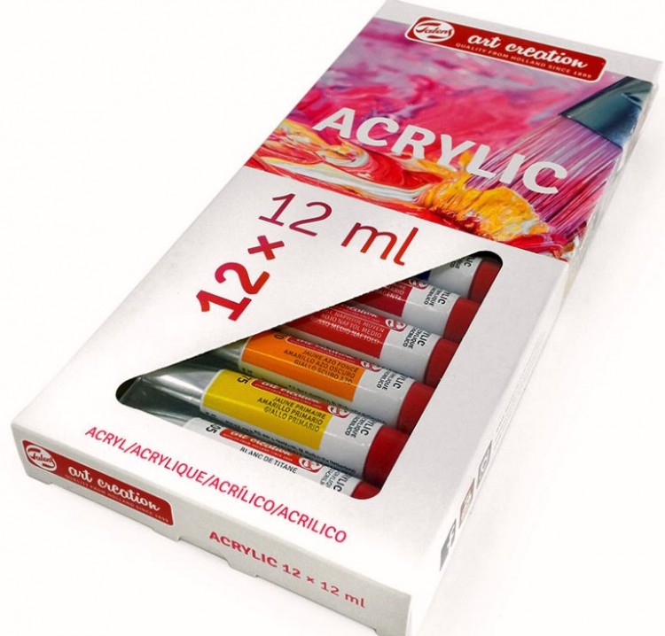 Набор акриловых красок 12цв 12 мл ArtCreation Royal Talens