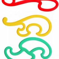 Набор пластиковых лекал 3 шт - Набор пластиковых лекал 3 шт интернет магазин loutchik.com