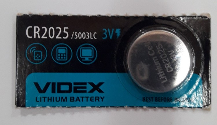 Батарейка VIDEX CR2025