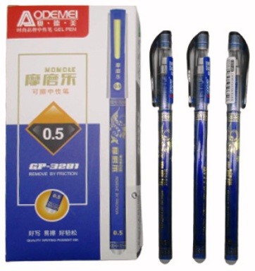 Ручка гелевая 3281 ODEMEI "пишет-стирает" синяя
