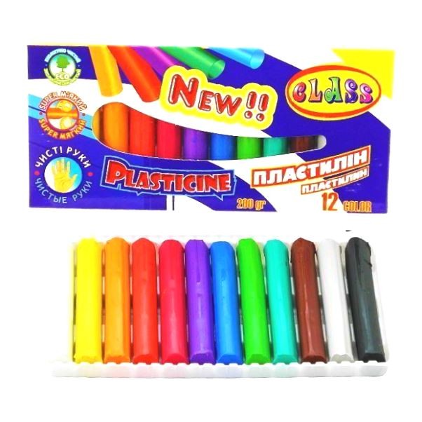 Пластилин «Чистые руки» 12 цв., 200 гр. ECO 7627