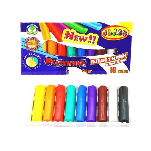 Пластилин *Чистые руки* 10 цв. 170 гр. ECO 7626