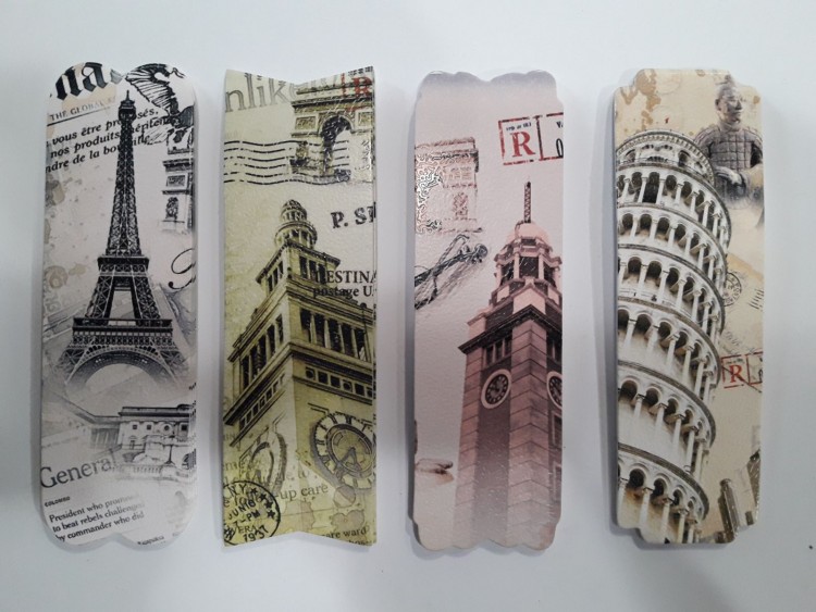 Закладки картон набір 8 шт мікс