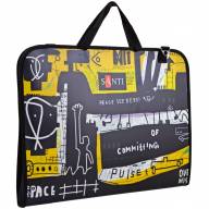 Сумка-портфель пластиковая c тканевыми ручками SANTI А3 "Graffiti" 367/30/495мм - Сумка-портфель пластиковая c тканевыми ручками SANTI А3 "Graffiti" 367/30/495мм интернет магазин loutchik.com