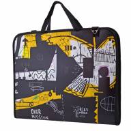 Сумка-портфель пластиковая c тканевыми ручками SANTI А3 "Graffiti" 367/30/495мм - Сумка-портфель пластиковая c тканевыми ручками SANинтернет магазин loutchik.comTI А3 "Graffiti" 367/30/495мм 