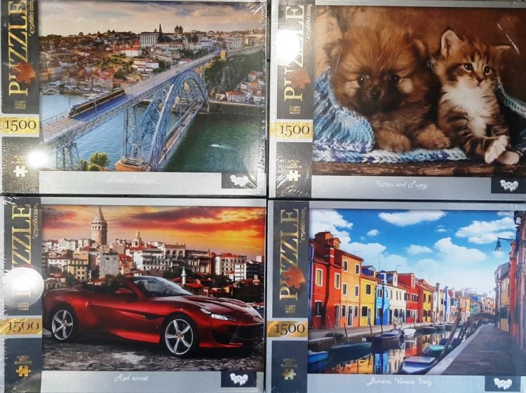 Пазл на 1500 элементов 680х475мм​ в ассортименте