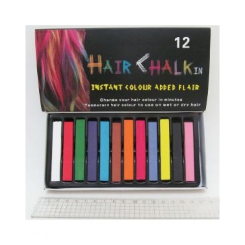 Мел для волос 12 цветов Hair Chalkin