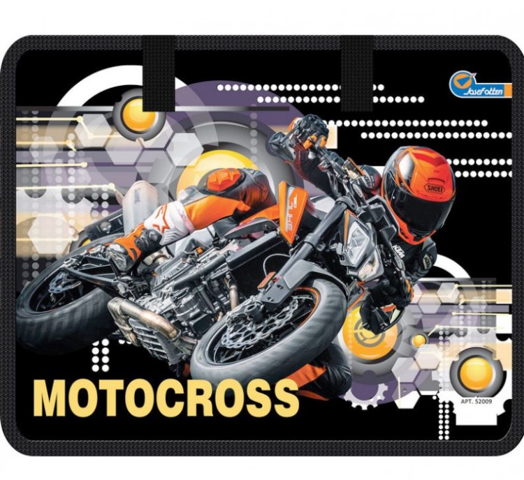 Сумка-портфель пластиковая c тканевыми ручками Motocross 32/26 Josef Otten