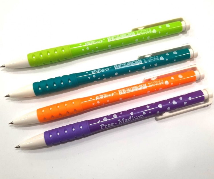 Ручка автомат Tenfon Сердечки