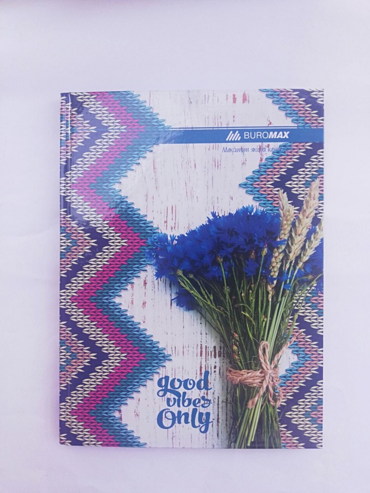 Тетрадь амбарная 96 листов в клетку твердая обложка BUROMAX