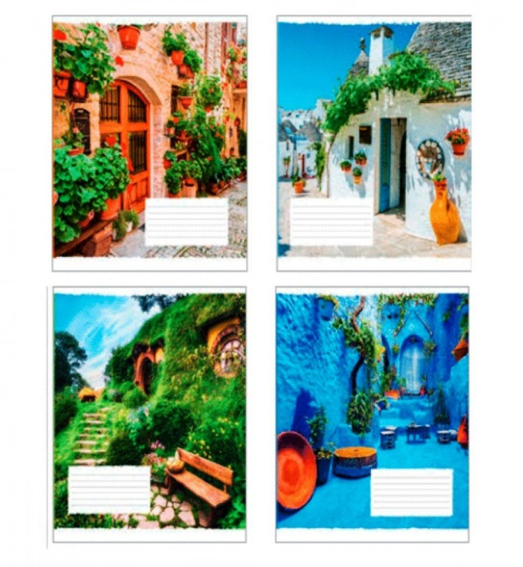 Тетрадь 24 листа клетка Полиграфист