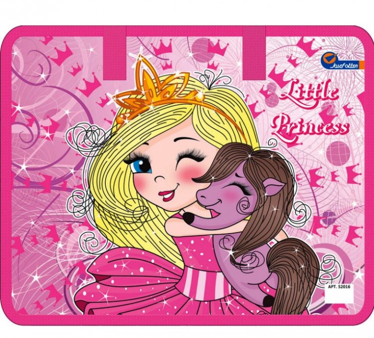 Сумка-портфель пластиковая c тканевыми ручками Little princess 32/26 Josef Otten