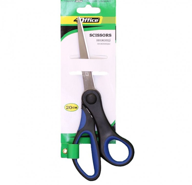 Ножницы универсальные 20,5 см 4OFFICE 4-362 с прорезиненными ручками