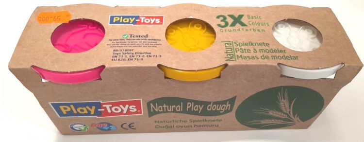 Игровое тесто «PLAY-TOYS» 3×100 гр.
