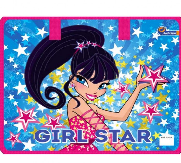 Сумка-портфель пластиковая c тканевыми ручками Girlstar 32/26 Josef Otten 