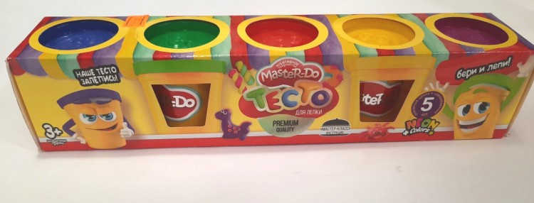Тесто для лепки "Master Do" 5 цветов по 50 гр.