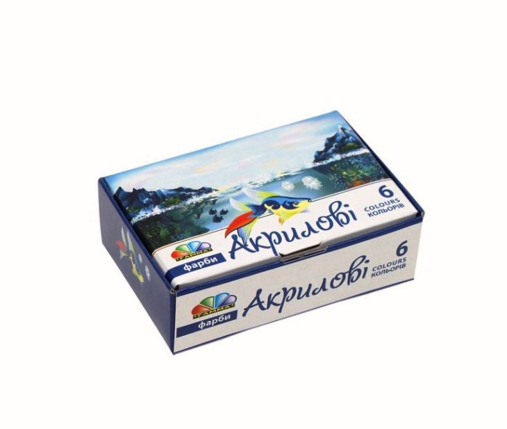 ​Набор акриловых красок 6 цв 10 мл ГАММА