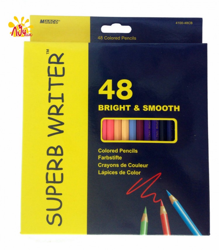 Карандаши цветные Superb Writer 4100-48CB 48 цветов