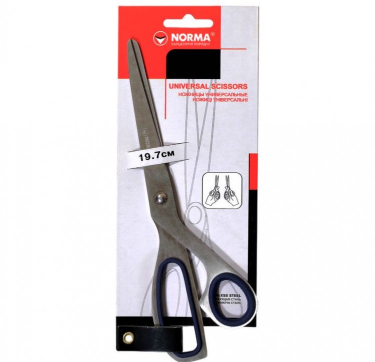 Ножницы универсальные 19,7 см NORMA 4237 цельнометаллические