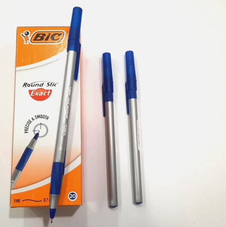 Ручка BIC Round Stic Exact синяя 0,7мм.